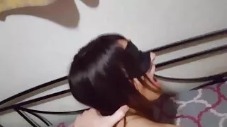 امرأة في جوارب سكسي حيوان مع بنات تمتص الجهاز الجنسي لطيف